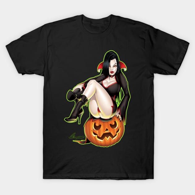 Sexy vampire girl T-Shirt by Eliaschatzoudis